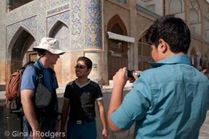 One of the many pictures my husband was asked to pose for. 