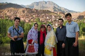 Another family I met near Abyaneh. The women were dressed in native dress for a family celebration. 